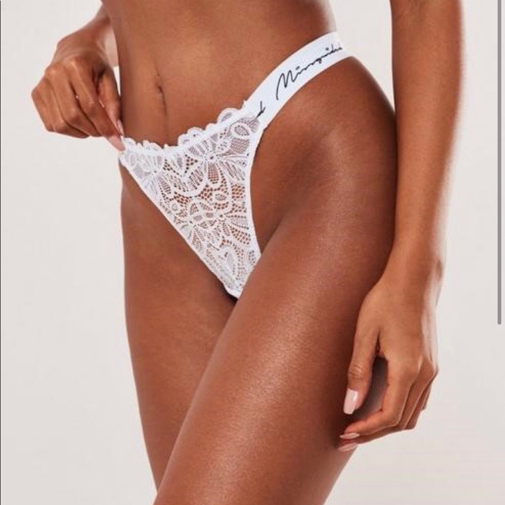 White Missguided High Leg Panties